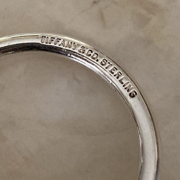 Tiffany & Co. Heart Tag Key Ring Keychain 925 Sterling Silver Unisex - Picture 4 of 7